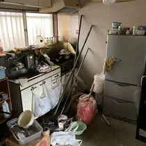 宇都宮市アパート/特殊清掃・クロス床材剥がし / 作業前 02